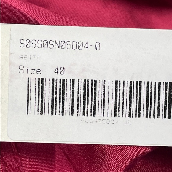 NWT Semicouture Red Berry Satin Silk Maxi Dress Lingerie Slip Sz 40 - Picture 12 of 12